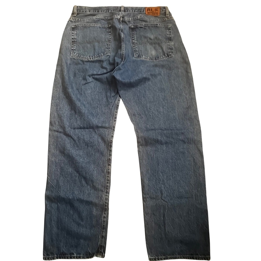 Vintage Polo Jeans Co Ralph Lauren Mens Jeans Blue Denim Tapered Leg Cotton - Picture 2 of 9